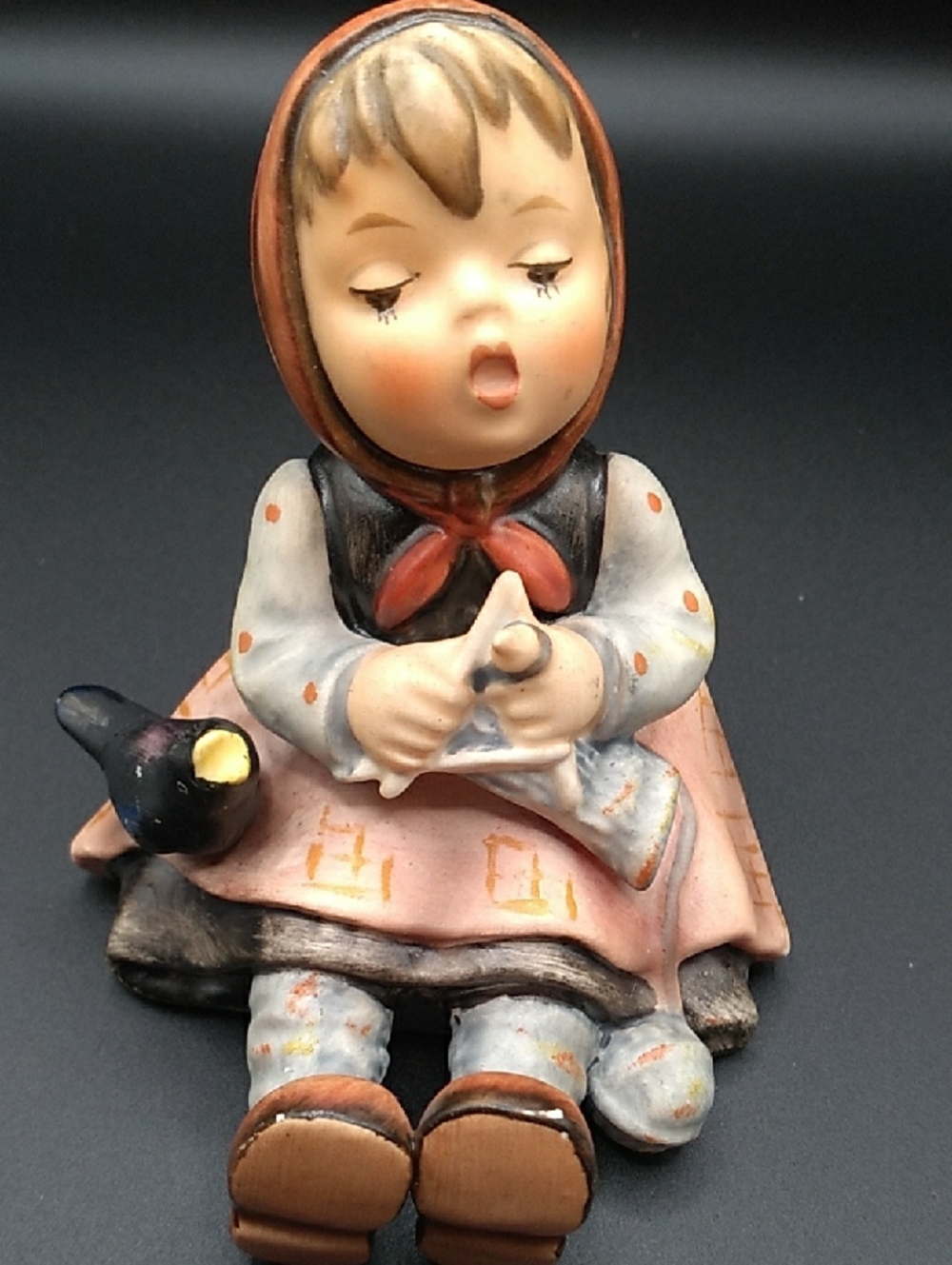 Vintage "Happy Pastime" Hummel Geobel Porcelain Girl Figurine (S1)